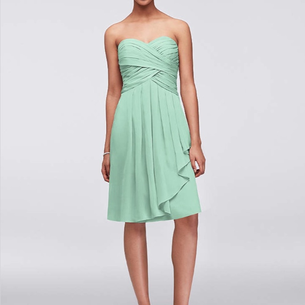David’s Bridal Mint Bridesmaid Dess